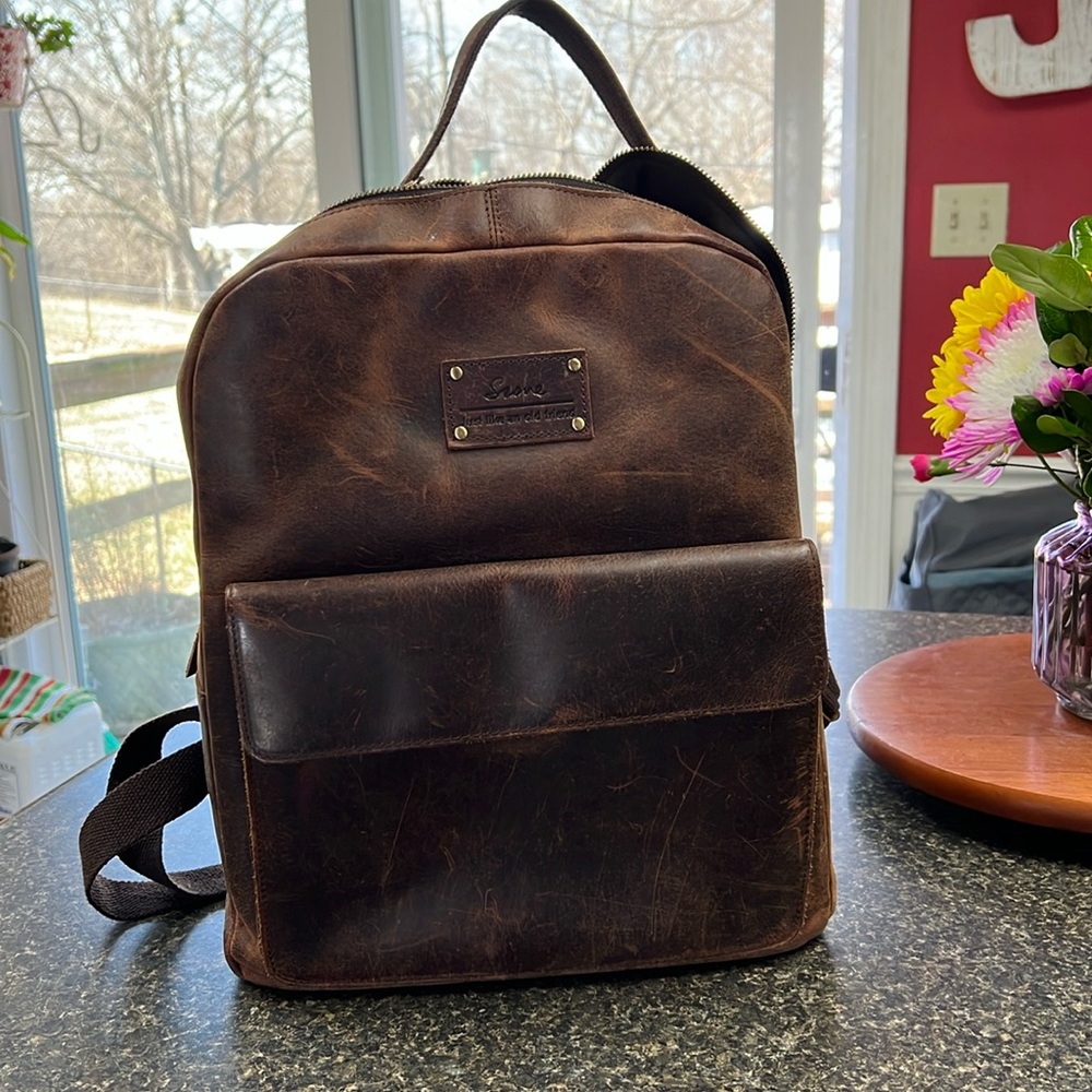 Leather Backpack